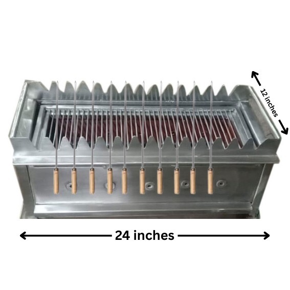 Barbecue Grill with Skewers