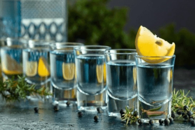 Delicious Gin Shots prepared by COOX