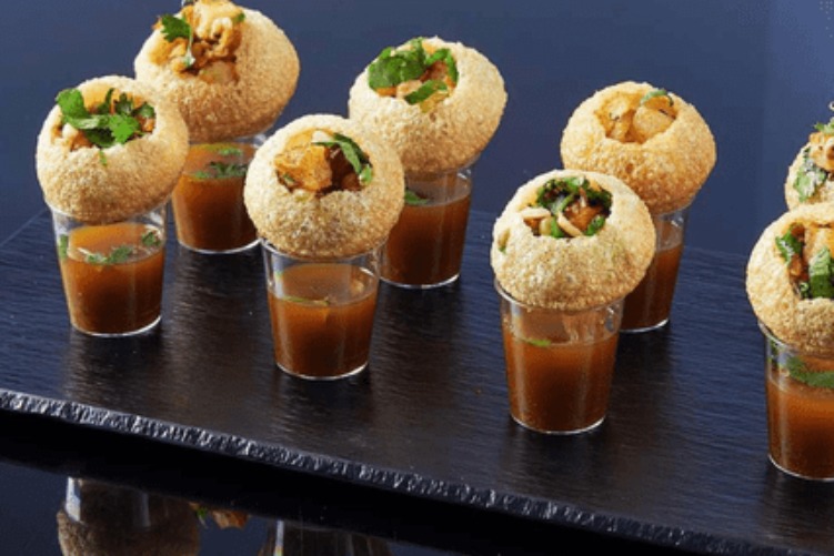 Delicious Gol Gappa Shots prepared by COOX