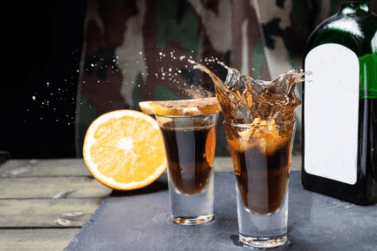 Delicious Jagerbomb Shots prepared by COOX
