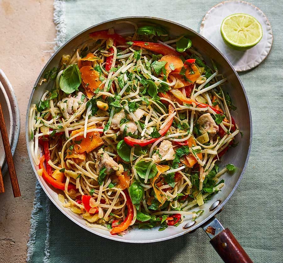 Delicious Chicken Pad Thai Noodles prepared by COOX