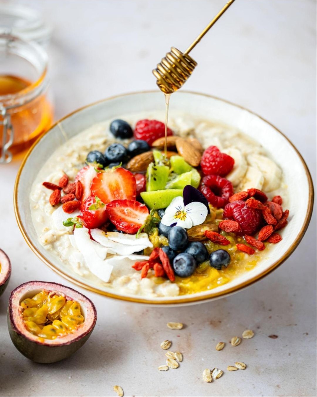 Delicious Oatmeal with Fruits & Nuts prepared by COOX