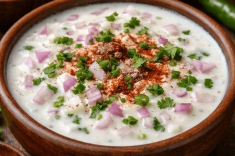 Delicious Onion Raita prepared by COOX