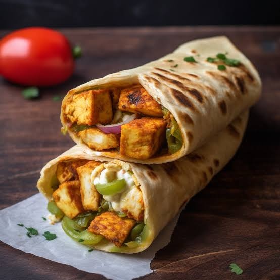 Delicious Paneer Shawarma prepared by COOX