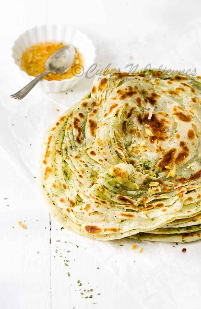 Delicious Pudina Paranthas prepared by COOX