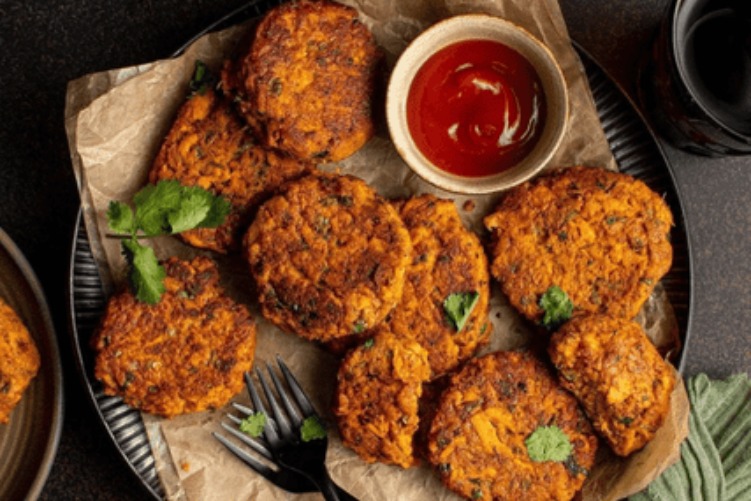 Delicious Shakarkandi Tikki prepared by COOX
