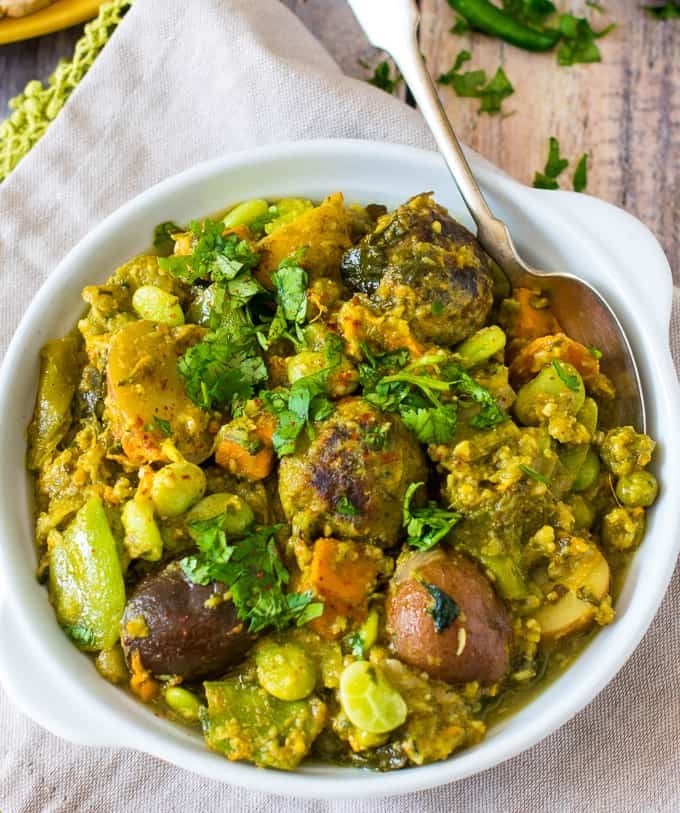 Delicious Undhiyu prepared by COOX